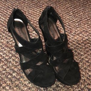Madden Girl Black Platform Wedges